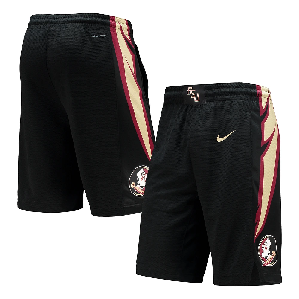 Men's Nike Black Florida State Seminoles Replica Performance Basketball Shorts