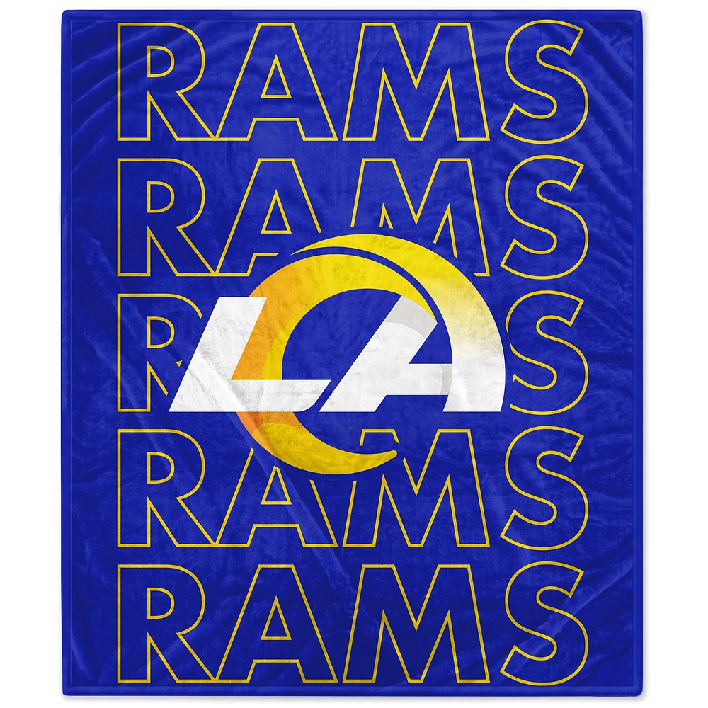 Los Angeles Rams 60" x 70" Echo Wordmark Lightweight Blanket