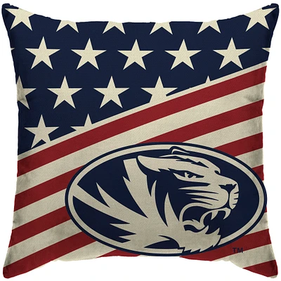 Missouri Tigers 18'' x 18'' Team Americana Decorative Throw Pillow