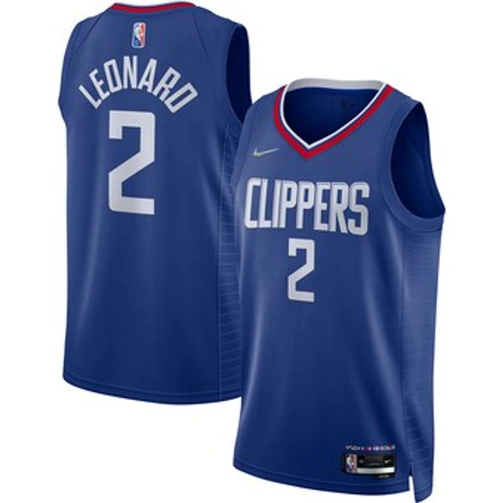 Men's Nike Kawhi Leonard Royal LA Clippers 2021/22 Diamond Swingman Jersey - Icon Edition
