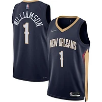 Men's Nike Zion Williamson Navy New Orleans Pelicans 2021/22 Diamond Swingman Jersey - Icon Edition