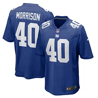 Men's Nike Joe Morrison Royal New York Giants Retired Player Jersey