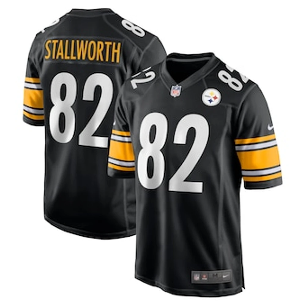 Men's Nike John Stallworth Black Pittsburgh Steelers Retired Player Jersey