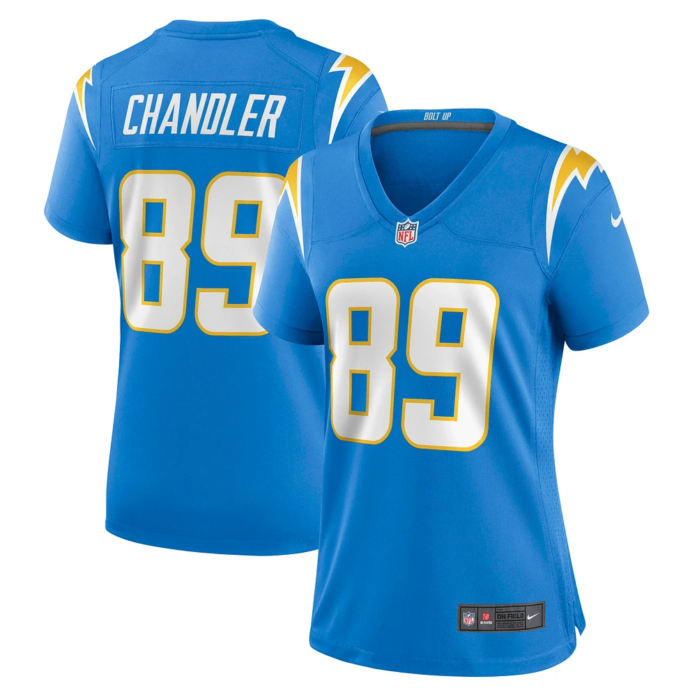 Women's Nike Wes Chandler Powder Blue Los Angeles Chargers Retired Player Jersey