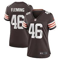 Women's Nike Don Fleming Brown Cleveland Browns Retired Player Jersey