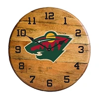 Imperial Minnesota Wild Oak Barrel Clock