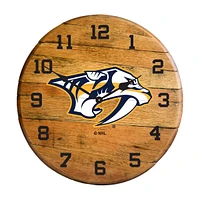 Imperial Nashville Predators Oak Barrel Clock