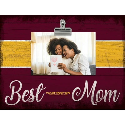 Washington Football Team 10.5'' x 8'' Best Mom Clip Frame