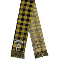 FOCO Pittsburgh Pirates Plaid Color Block Scarf