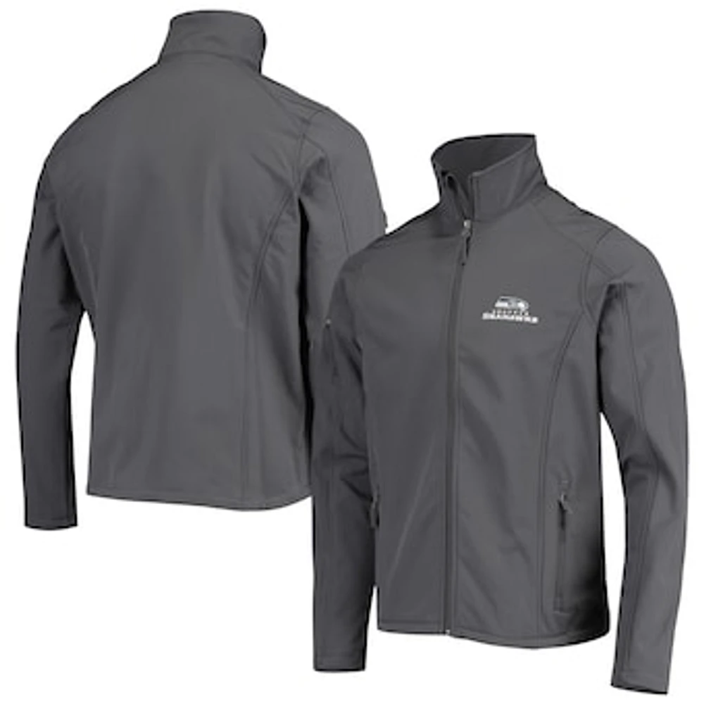 Men's Dunbrooke Charcoal Seattle Seahawks Sonoma Softshell Full-Zip Jacket