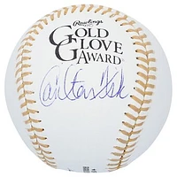 Carlton Fisk Boston Red Sox Autographed Rawlings Gold Glove Award Baseball