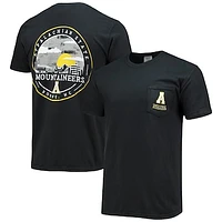 Men's Black Appalachian State Mountaineers Circle Campus Scene T-Shirt