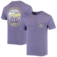 Men's Purple ECU Pirates Circle Campus Scene T-Shirt