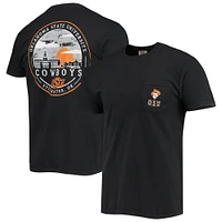 Men's Black Oklahoma State Cowboys Circle Campus Scene T-Shirt