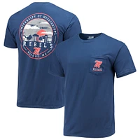 Men's Navy Ole Miss Rebels Circle Campus Scene T-Shirt