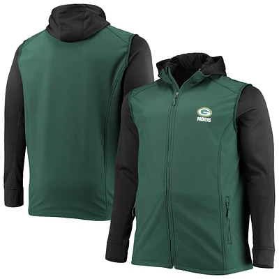 Men's Dunbrooke Green/Black Green Bay Packers Big & Tall Alpha Full-Zip Hoodie Jacket