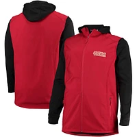 Men's Dunbrooke Scarlet/Gray San Francisco 49ers Big & Tall Alpha Full-Zip Hoodie Jacket