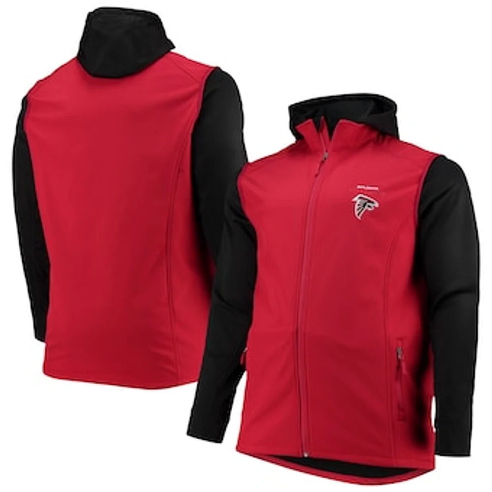 Men's Dunbrooke Red/Black Atlanta Falcons Big & Tall Alpha Full-Zip Hoodie Jacket