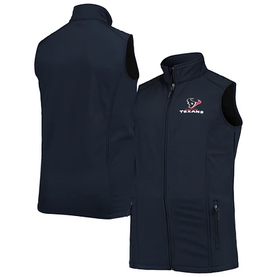 Men's Dunbrooke Navy Houston Texans Big & Tall Archer Softshell Full-Zip Vest