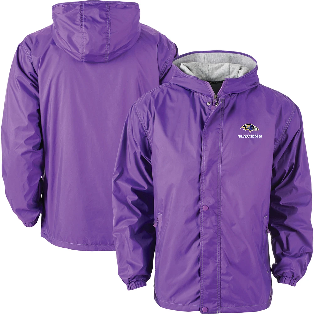 Men's Dunbrooke Purple Baltimore Ravens Big & Tall Legacy Stadium Full-Zip Jacket