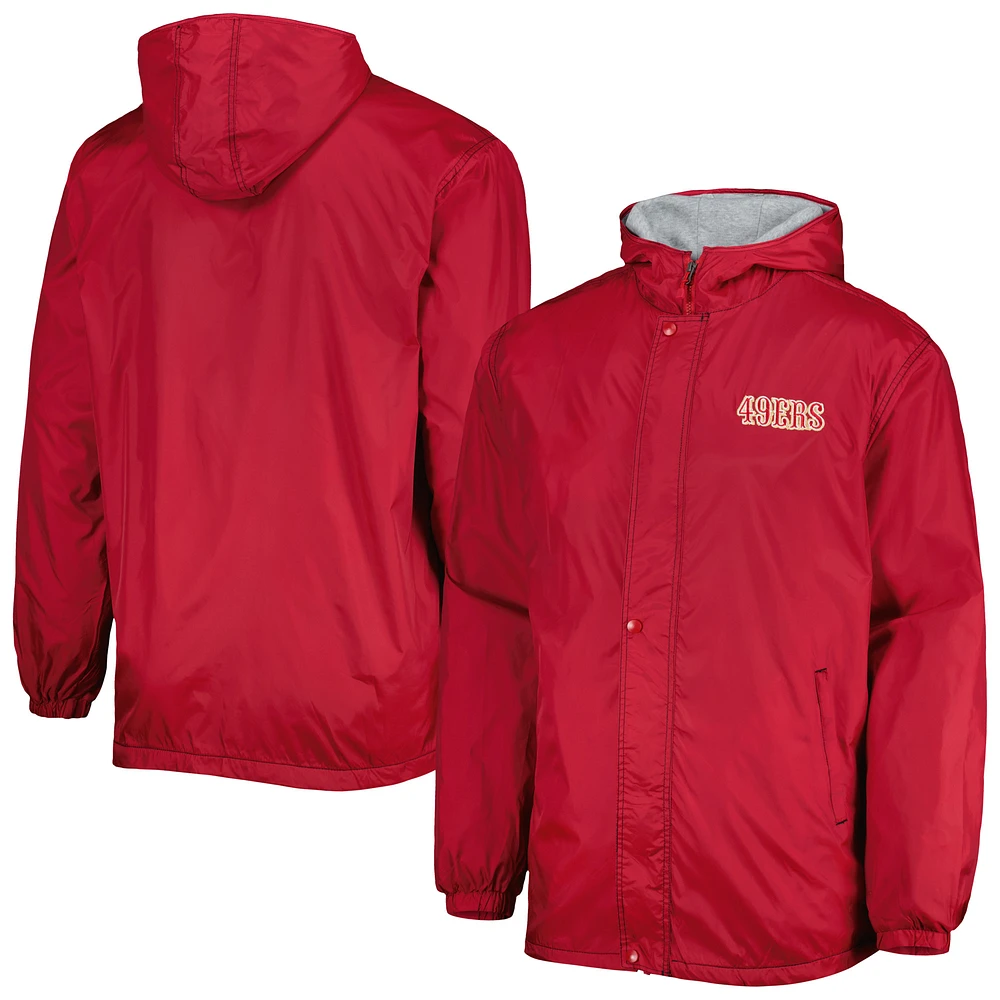 Men's Dunbrooke Scarlet San Francisco 49ers Big & Tall Legacy Stadium Full-Zip Jacket