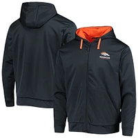 Men's Dunbrooke Navy/Orange Denver Broncos Apprentice Full-Zip Hoodie