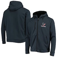 Men's Dunbrooke Navy Houston Texans Shag Tri-Blend Full-Zip Raglan Hoodie