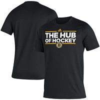 Men's adidas Black Boston Bruins Dassler Creator T-Shirt