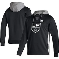 Men's adidas Black Los Angeles Kings Skate Lace AEROREADY Pullover Hoodie