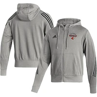 Men's adidas Heathered Gray Ottawa Senators Fashion - Full-Zip Hoodie