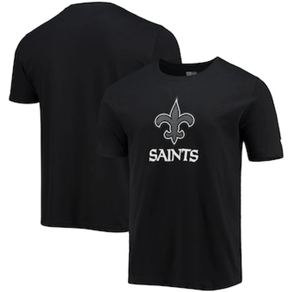 Men's New Era Black Orleans Saints Team Logo T-Shirt