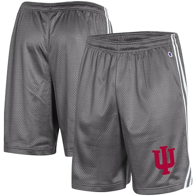 Men's Champion Gray Indiana Hoosiers Team Lacrosse Shorts