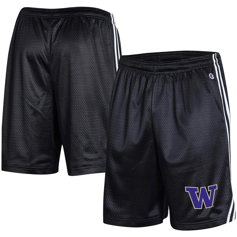 Men's Champion Black Washington Huskies Team Lacrosse Shorts