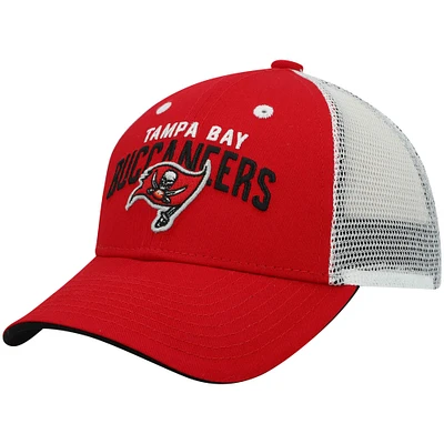 Preschool Red/White Tampa Bay Buccaneers Core Lockup Mesh Back Snapback Hat