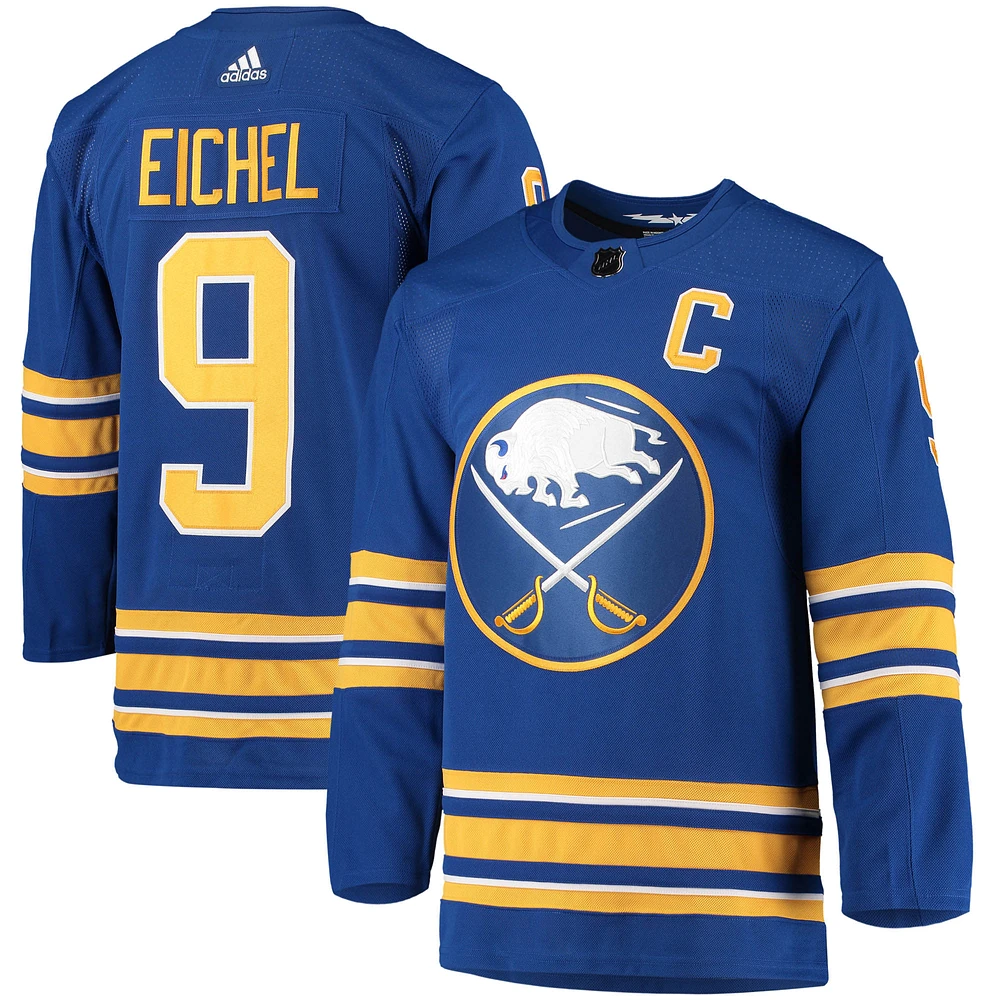 Men's adidas Jack Eichel Royal Buffalo Sabres Home Primegreen Authentic Player Jersey