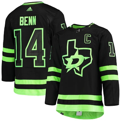 Men's adidas Jamie Benn Black Dallas Stars Alternate Primegreen Authentic Player Jersey