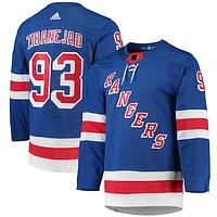 Men's adidas Mika Zibanejad Blue New York Rangers Home Primegreen Authentic Player Jersey