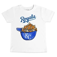 Toddler Tiny Turnip White Kansas City Royals Nacho Helmet T-Shirt