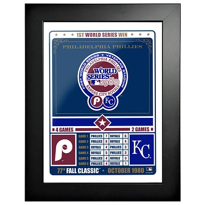 Philadelphia Phillies 1980 World Series Champions 12'' x 16'' Fall Classic Framed Photo