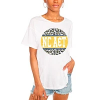Women's White North Carolina A&T Aggies Scoop & Score Easy T-Shirt