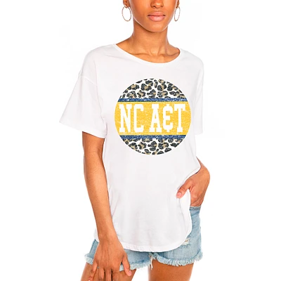 Women's White North Carolina A&T Aggies Scoop & Score Easy T-Shirt