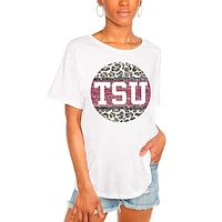 Women's White Texas Southern Tigers Scoop & Score Easy T-Shirt