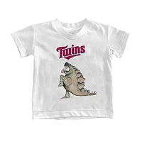 Infant Tiny Turnip White Minnesota Twins Stega T-Shirt