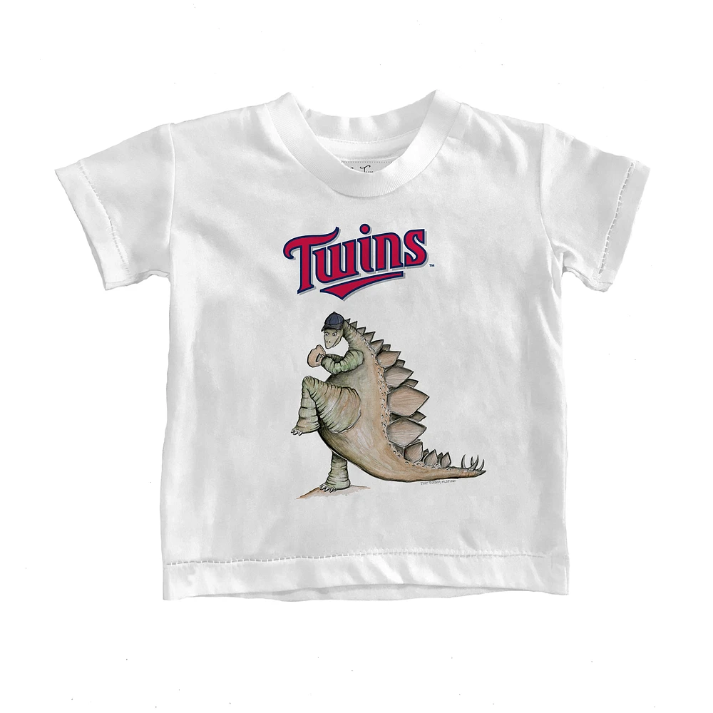 Infant Tiny Turnip White Minnesota Twins Stega T-Shirt