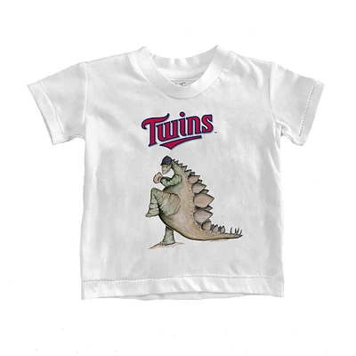 Infant Tiny Turnip White Minnesota Twins Stega T-Shirt
