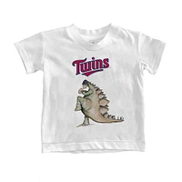 Infant Tiny Turnip White Minnesota Twins Stega T-Shirt