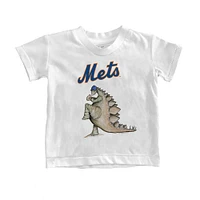 Infant Tiny Turnip White New York Mets Stega T-Shirt