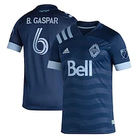 Men's adidas Bruno Gaspar Navy Vancouver Whitecaps FC 2021 Secondary - Authentic Player Jersey