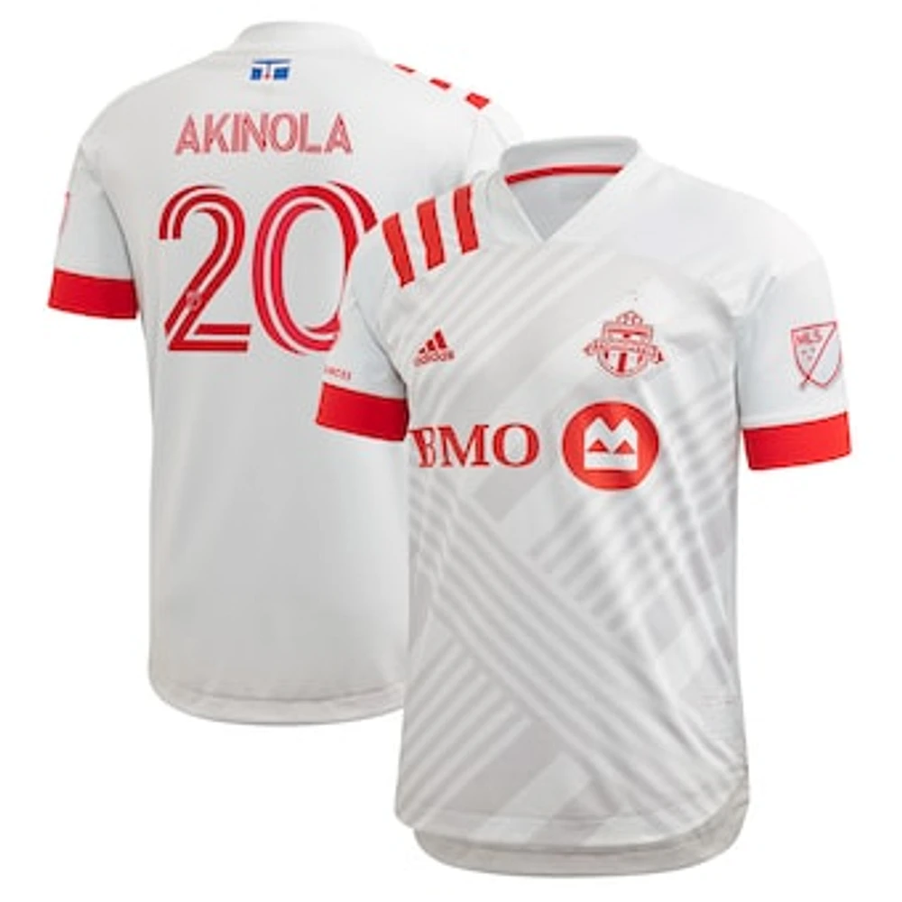 Men's adidas Ayo Akinola Gray Toronto FC 2020 Secondary