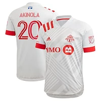 Men's adidas Ayo Akinola Gray Toronto FC 2020 Secondary